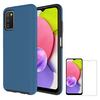 Axessorize PROTech Case and Glass Screen Protector for Samsung Galaxy A03s, Blue PSAMR2961